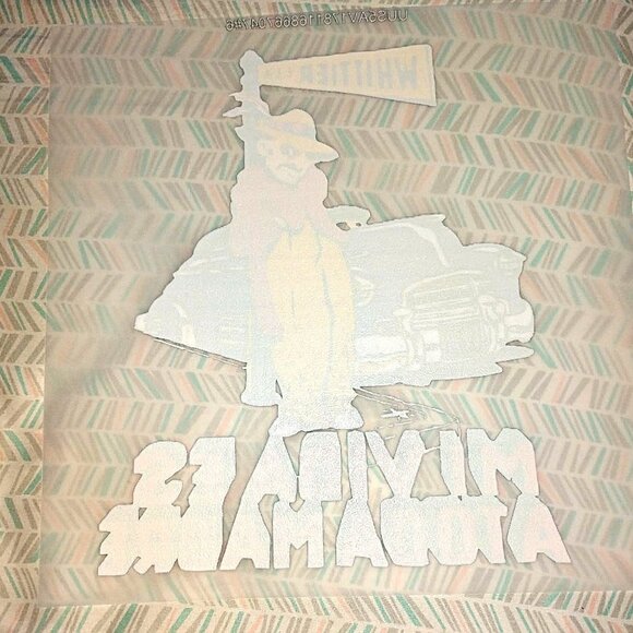 VINTAGE "MI VIDA ES A TODA MADRE" - IRON ON - Heat Transfer Patch - Very Rare - Picture 2 of 2